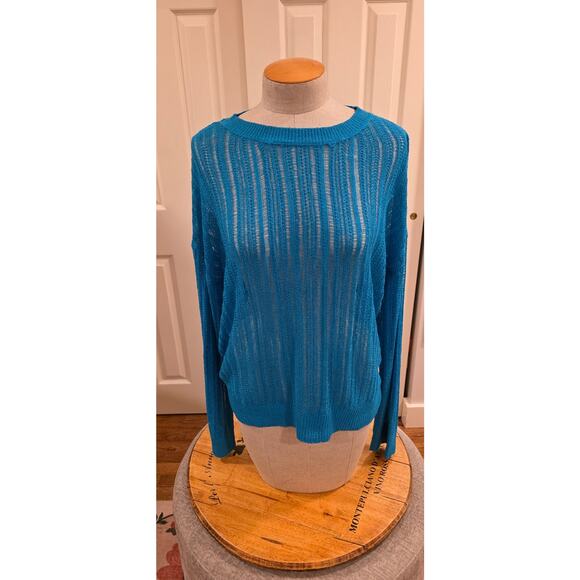 Double Zero Turqouise Sweater NWOT Size Medium - Picture 1 of 6